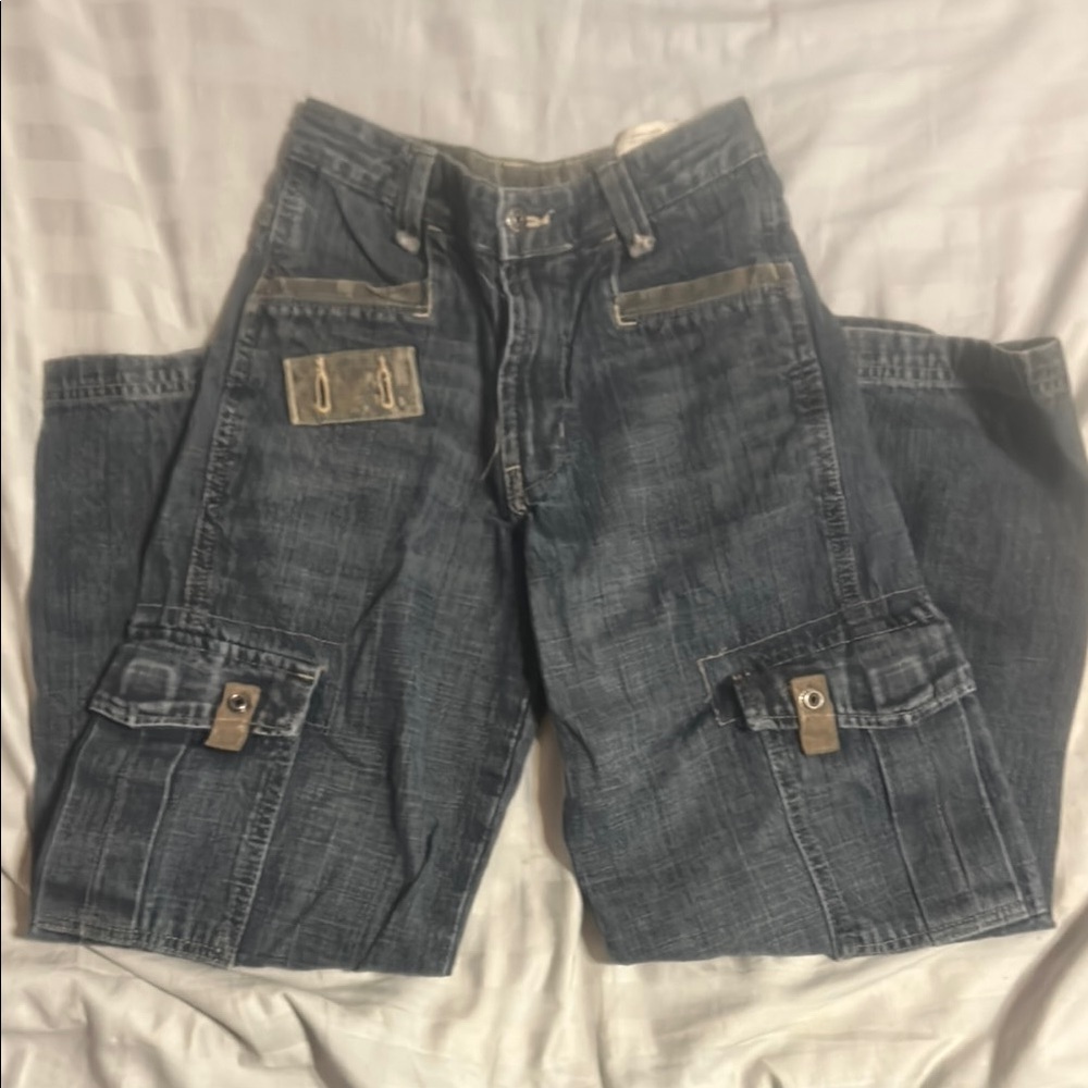 Blue Cargo Denim wrangler jeans